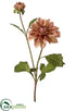 Silk Plants Direct Vintage Romance Dahlia Spray - Mauve Green - Pack of 12
