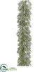 Silk Plants Direct Pine Garland - Gray Green - Pack of 2