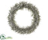 Silk Plants Direct Pine Wreath - Gray Green - Pack of 6