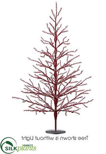 Tinsel Tree - Red Iridescent - Pack of 2