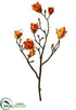 Silk Plants Direct Magnolia Spray - Orange - Pack of 12