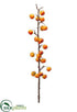 Silk Plants Direct Crabapple Spray - Orange - Pack of 12