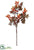 Berry, Leaf Spray - Orange - Pack of 12