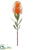 Silk Plants Direct Pincushion Protea Spray - Orange - Pack of 4