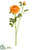 Silk Plants Direct Ranunculus Spray - Orange - Pack of 12