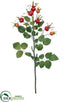 Silk Plants Direct Rose Hip Spray - Red Orange - Pack of 12