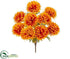 Silk Plants Direct Mum Bush - Yellow Orange - Pack of 12