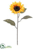 Silk Plants Direct Sunflower Spray - Yellow Orange - Pack of 24