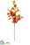 Oak Leaf Spray - Flame Orange - Pack of 8