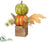 Stacking Pumpkin - Green Orange - Pack of 6