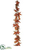 Silk Plants Direct Maple Garland - Rust Orange - Pack of 12