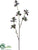 Silk Plants Direct Jade Spray - Burgundy Green - Pack of 12