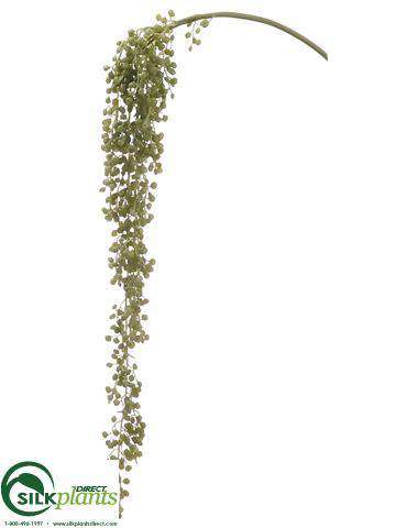 succulent spray Silk Plants Direct Hanging Succulent Spray - Green