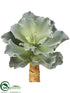 Silk Plants Direct Ruffle Sedum Plant - Green Gray - Pack of 12
