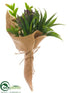 Silk Plants Direct Succulent Bouquet - Green - Pack of 12