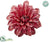 Dahlia With Clip - Crimson - Pack of 12