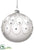 Glass Ball Ornament - Frosted - Pack of 4