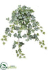 Silk Plants Direct Ivy Hanging Bush - Green Frosted - Pack of 6