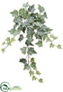 Silk Plants Direct Ivy Bush - Green Frosted - Pack of 12