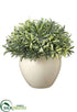 Silk Plants Direct Rosemary - Green Frosted - Pack of 6