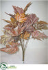 Silk Plants Direct Frosted Maple Bush - Orange Frosted - Pack of 6