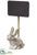 Silk Plants Direct Bunny Namecard Holder - Beige Antique - Pack of 8