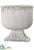 Silk Plants Direct Container - White Antique - Pack of 1