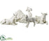 Silk Plants Direct Glittered Nativity Animal - White Antique - Pack of 1