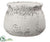 Silk Plants Direct Terra Cotta Container - White Antique - Pack of 1