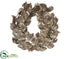 Silk Plants Direct Coleus Leaf Wreath - Silver Antique - Pack of 1