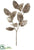 Magnolia Leaf Spray - Silver Antique - Pack of 6