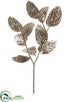 Silk Plants Direct Magnolia Leaf Spray - Silver Antique - Pack of 6