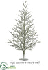 Silk Plants Direct Tinsel Tree - Silver Antique - Pack of 2