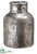 Stoneware Bottle - Silver Antique - Pack of 2
