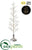 Battery Operated Tree With Light - Silver Antique - Pack of 1