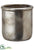 Stoneware Container - Silver Antique - Pack of 4
