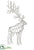 Reindeer - Silver Antique - Pack of 1