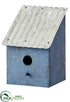 Silk Plants Direct Birdhouse - Blue Antique - Pack of 2