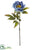 Open Peony Spray - Blue Antique - Pack of 12