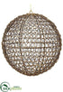 Silk Plants Direct Wire Filigree Ball Ornament - Gold Antique - Pack of 4