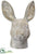 Silk Plants Direct Bunny Head Planter - Green Antique - Pack of 1