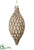 Glass Finial Ornament - Bronze Antique - Pack of 6