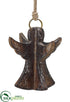 Silk Plants Direct Angel Ornament - Bronze Antique - Pack of 6