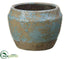Silk Plants Direct Terra Cotta Container - Blue Light - Pack of 8