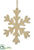 Snowflake Ornament - Brown Light - Pack of 24