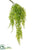 Soft Curly Fern Hanging Bush - Green Light - Pack of 24