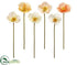 Silk Plants Direct Poppy Spray - Assorted - Pack of 12