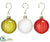 Glass Ball Ornament - Assorted - Pack of 4
