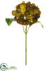 Silk Plants Direct Hydrangea Spray - Mustard Two Tone - Pack of 12