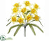 Silk Plants Direct Daffodil Bush - Yellow Two Tone - Pack of 24